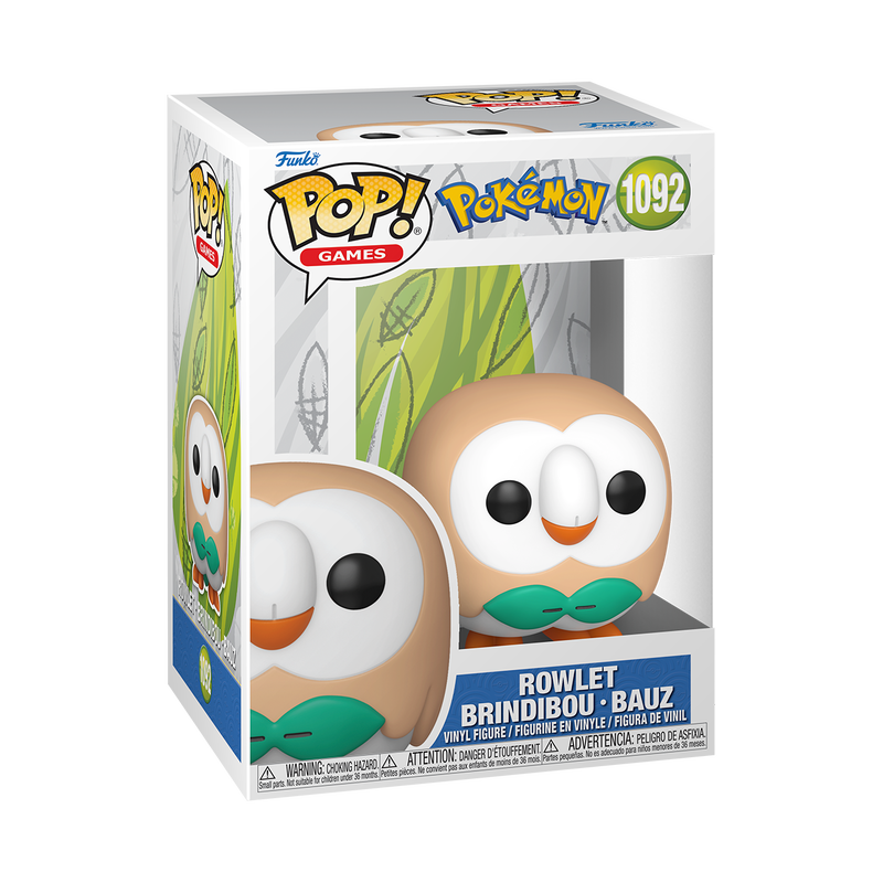 Funko Pop! Games - Pokémon (1092) Rowlet Vinyl Figure 9cm (Preorder)