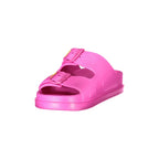 BLAUER Women's Pink Sandals with Adjustable Double Buckle