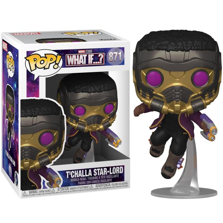 Funko Pop! Marvel What If...? - (871) T'Challa Star-Lord Vinyl Figure 9Cm