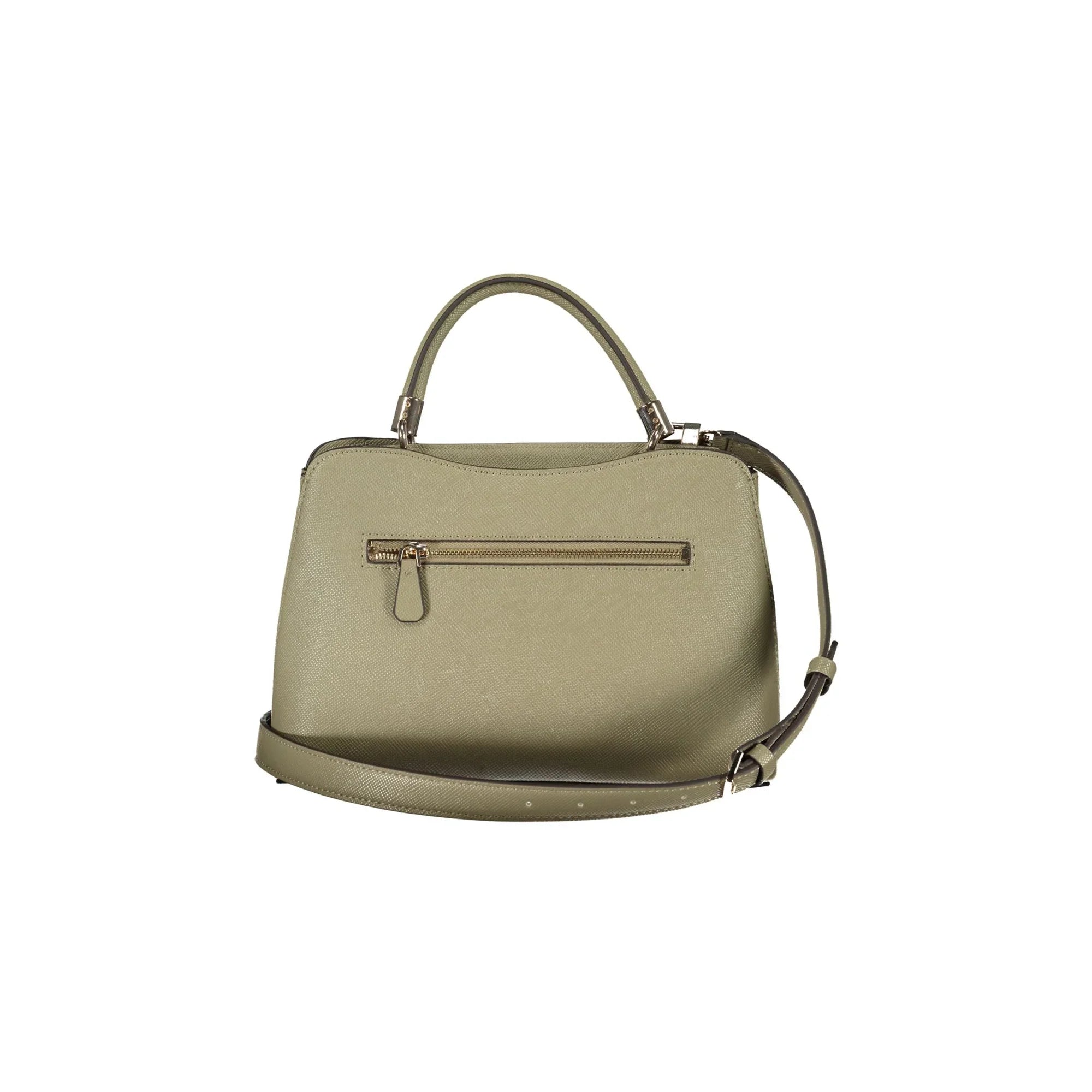 GUESS JEANS Gizele Women's Green Handbag with Removable Shoulder Strap