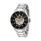 Maserati R88 Skeleton Steel Watch – Sporty elegance and precision