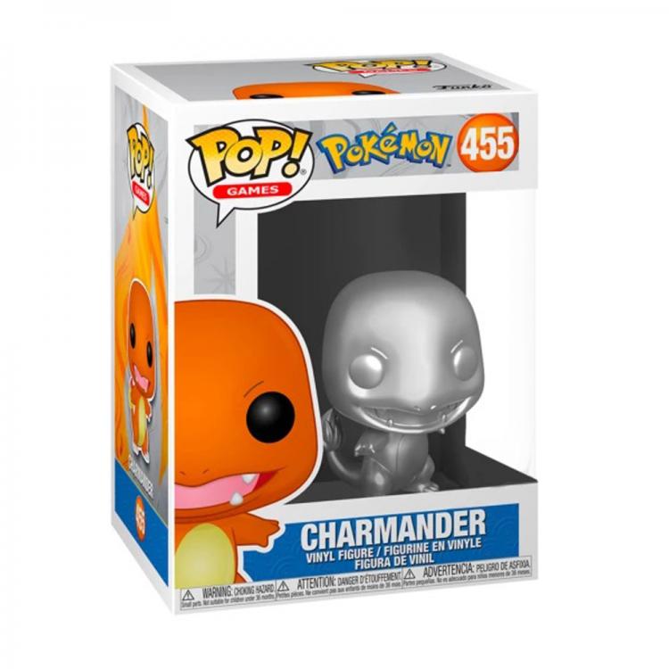 Funko Pop! Games Pokémon 455 Charmander Figure Vinyl Pop Chrome Limited Edition