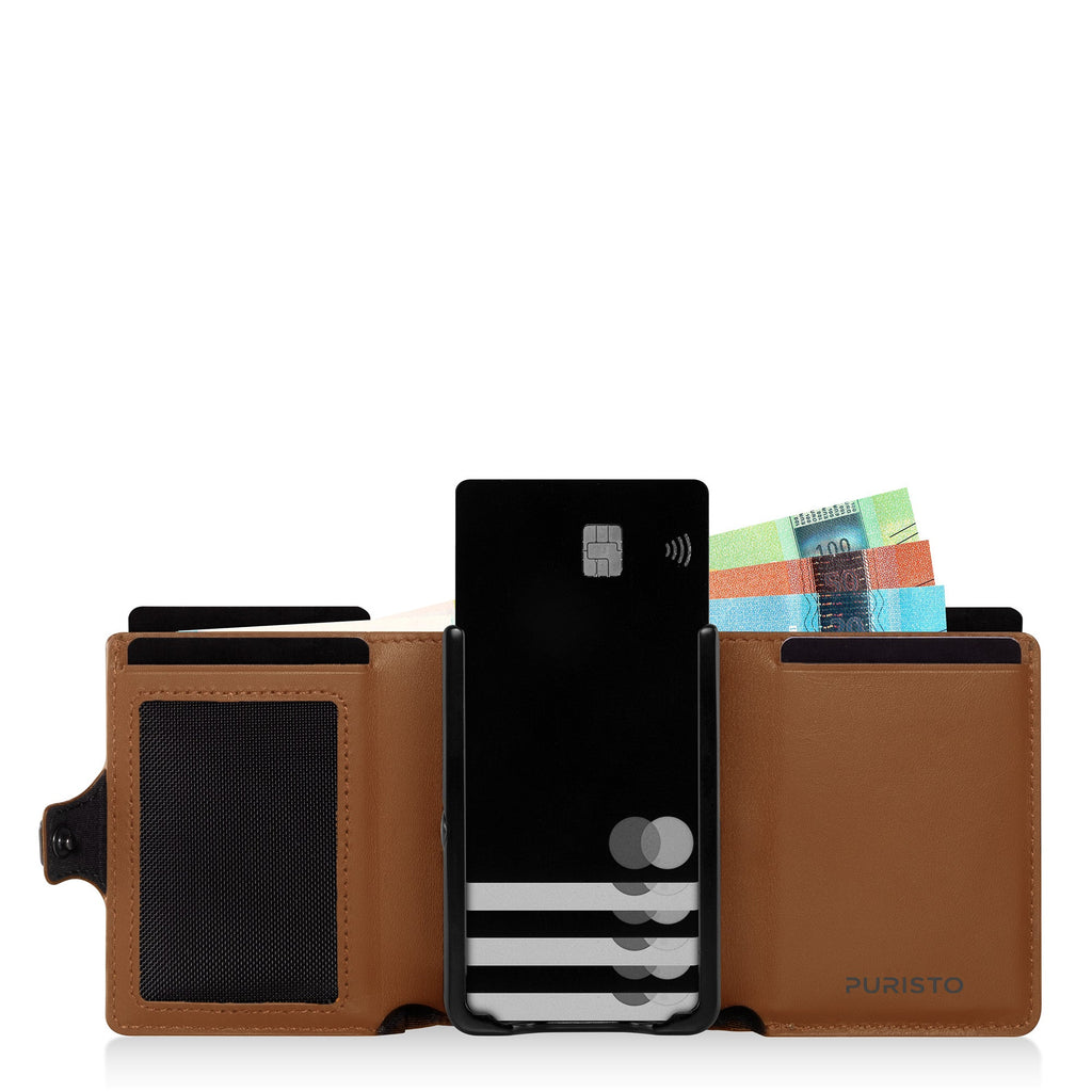 KLIK Classic with XL Coin Pocket Mirum Cognac