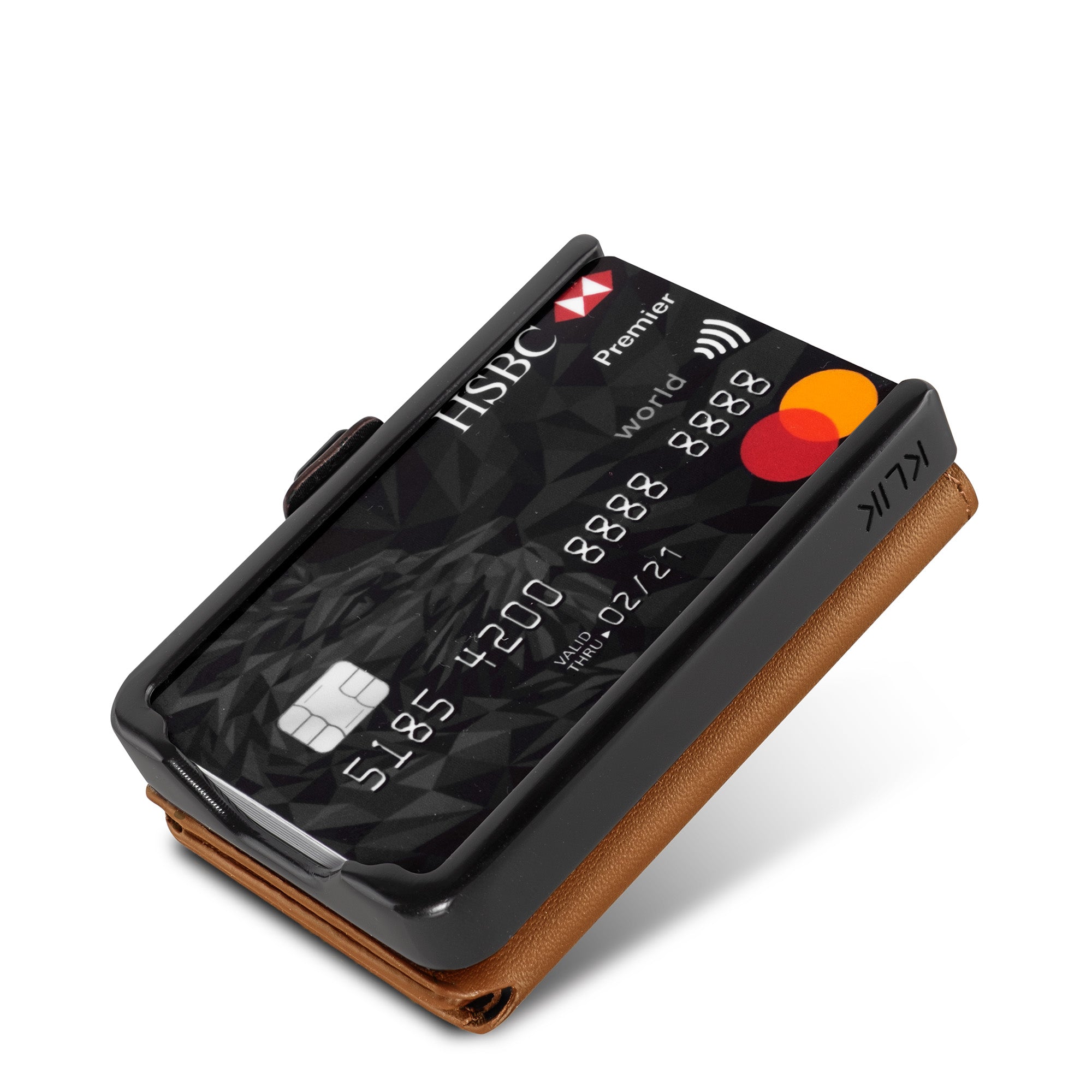 KLIK Minimal SLIM without coin pocket Mirum Cognac
