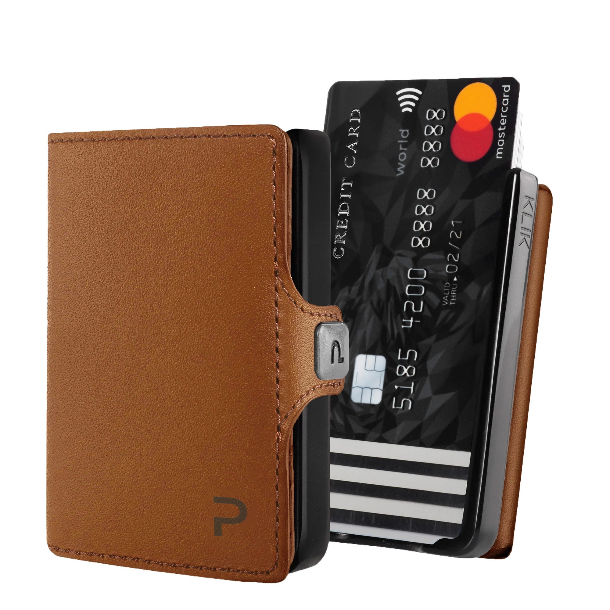 KLIK Mini with Coin Purse Mirum Cognac