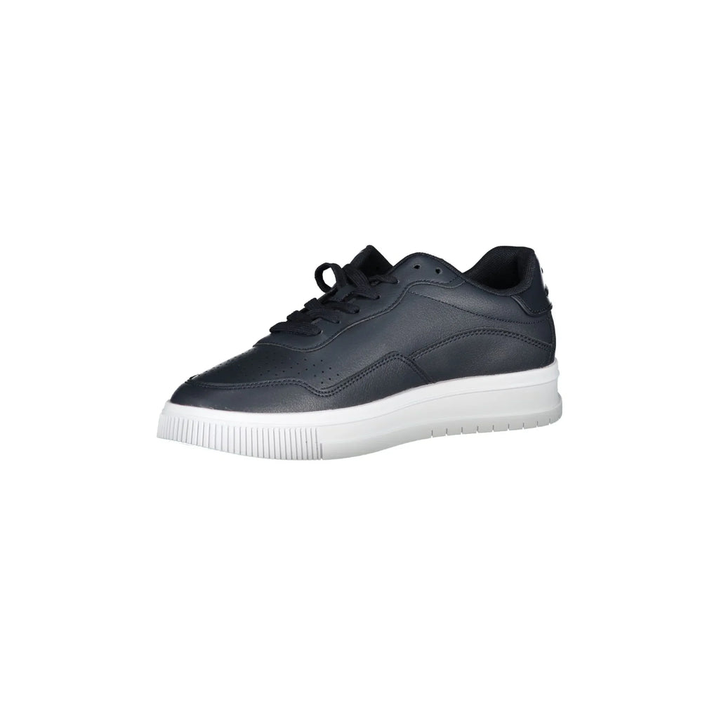 TOMMY HILFIGER Scarpe Sneakers Uomo Blu con Dettagli a Contrasto e Ricamo