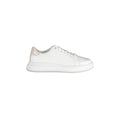 CALVIN KLEIN Scarpe Sneakers Donna Bianche con Dettagli a Contrasto