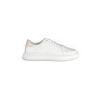 CALVIN KLEIN Scarpe Sneakers Donna Bianche con Dettagli a Contrasto