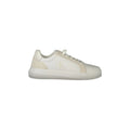 CALVIN KLEIN Scarpe Sneakers Uomo Bianche con Stampa e Dettagli a Contrasto