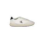 CALVIN KLEIN Sneakers Uomo Bianche con Lacci e Dettagli in Nero