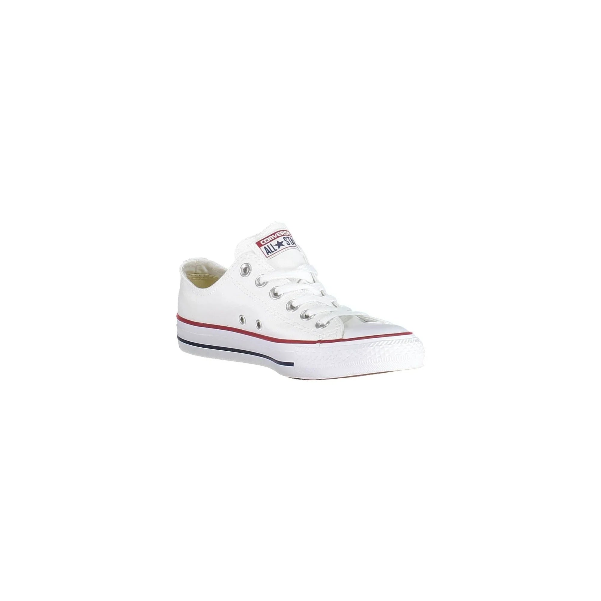 CONVERSE Women's White Sneakers with Laces and Contrast Sole