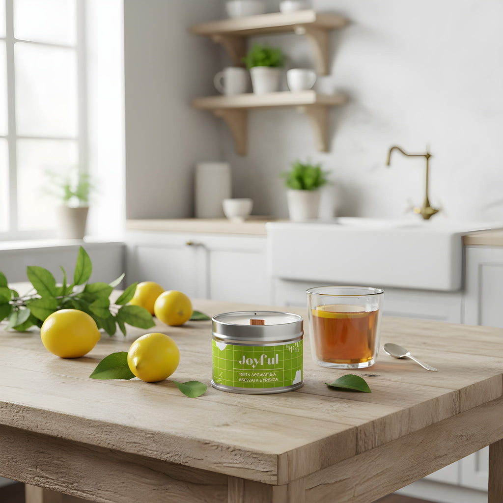 Candle Joyful | green tea, ginger and lemongrass