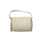 CALVIN KLEIN Women's Beige Shoulder Bag with Adjustable Handle