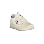 CALVIN KLEIN Scarpe Sneakers Donna Bianche con Dettagli a Contrasto