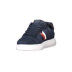 TOMMY HILFIGER Calzatura Sportiva Uomo Blu con Ricamo e Dettagli a Contrasto