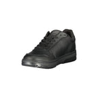 TOMMY HILFIGER Men's Black Sneakers with Logo and Removable Insole