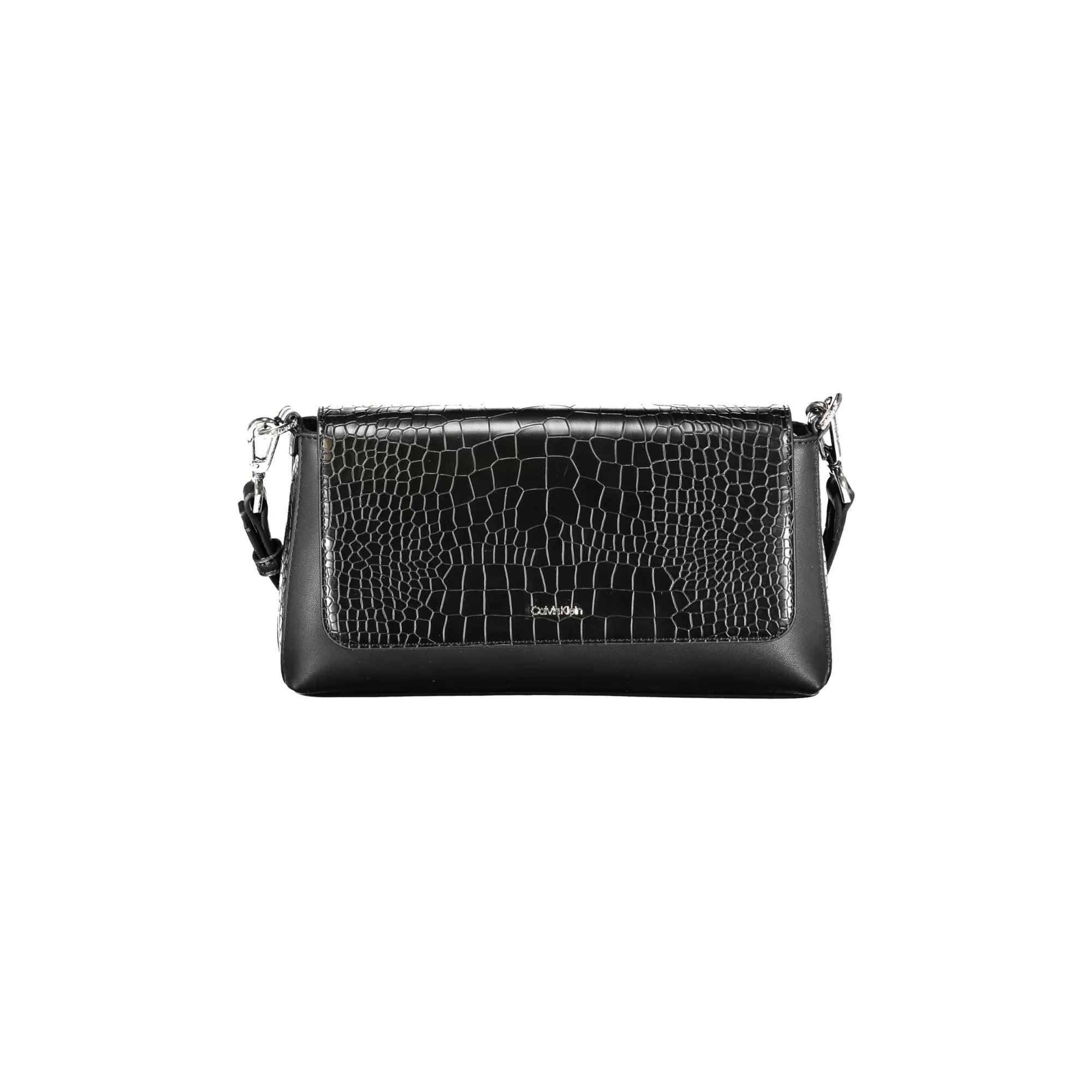 CALVIN KLEIN Women's Black Shoulder Bag with Removable Shoulder Strap and Magnetic Closure