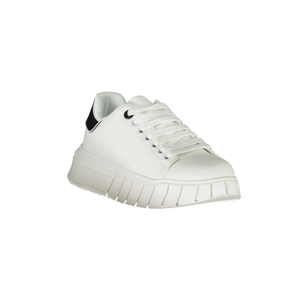 GAELLE PARIS Scarpe Sneakers Donna Bianche con Dettagli a Contrasto