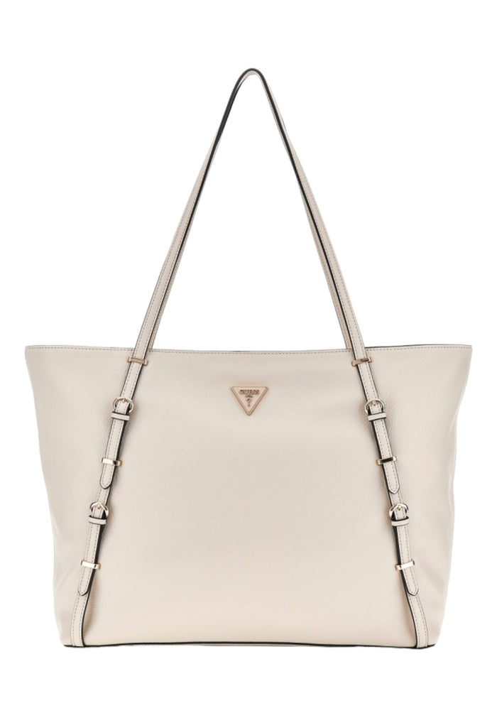 GUESS JEANS Women's Levia Beige Shoulder Bag with External Pocket