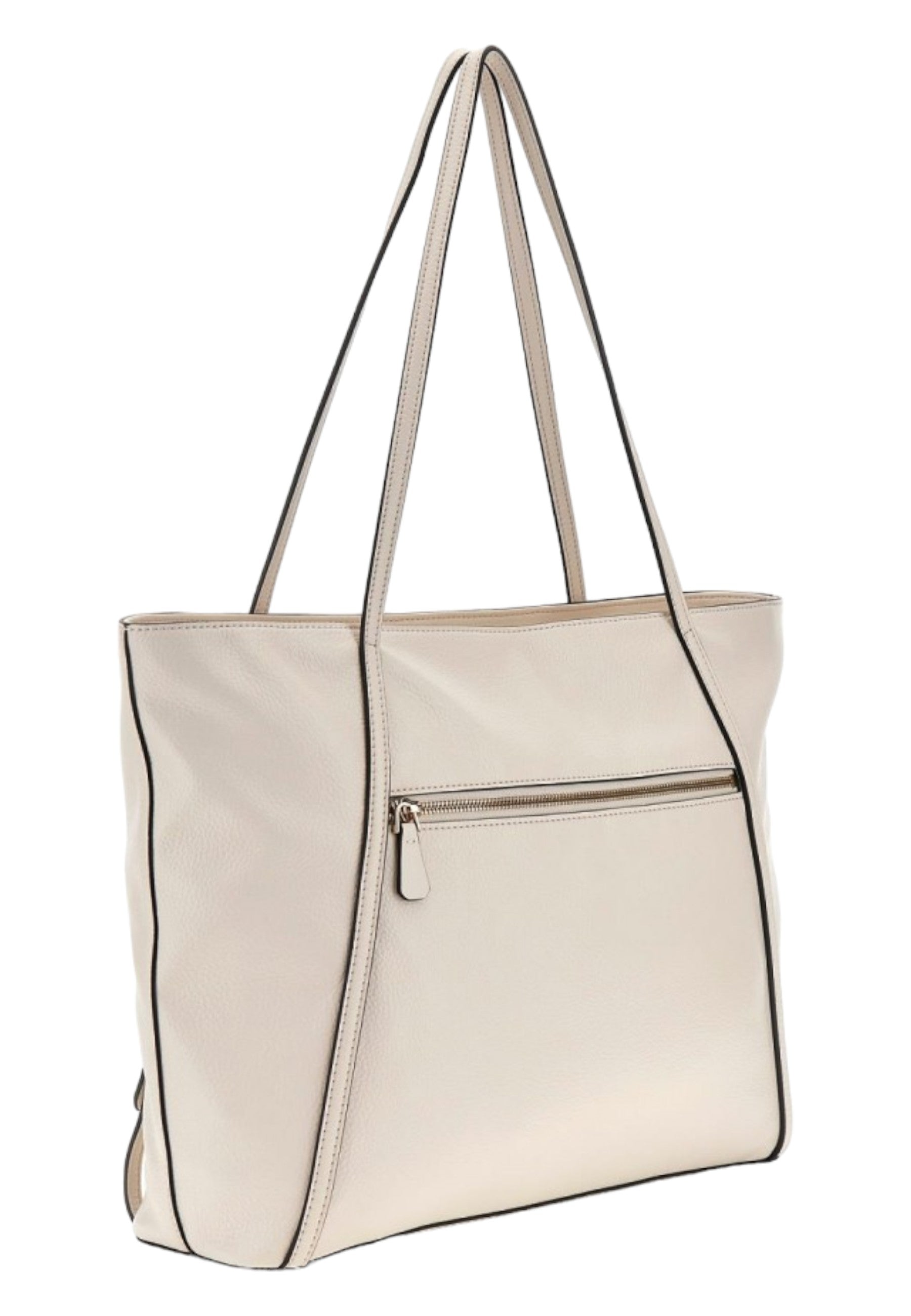 GUESS JEANS Women's Levia Beige Shoulder Bag with External Pocket