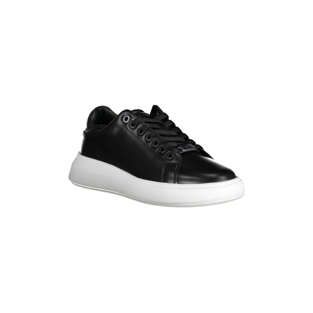 CALVIN KLEIN Scarpe Sneakers Donna Nere con Dettagli a Contrasto
