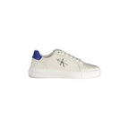 CALVIN KLEIN Scarpe Sneakers Uomo Bianche con Dettagli a Contrasto