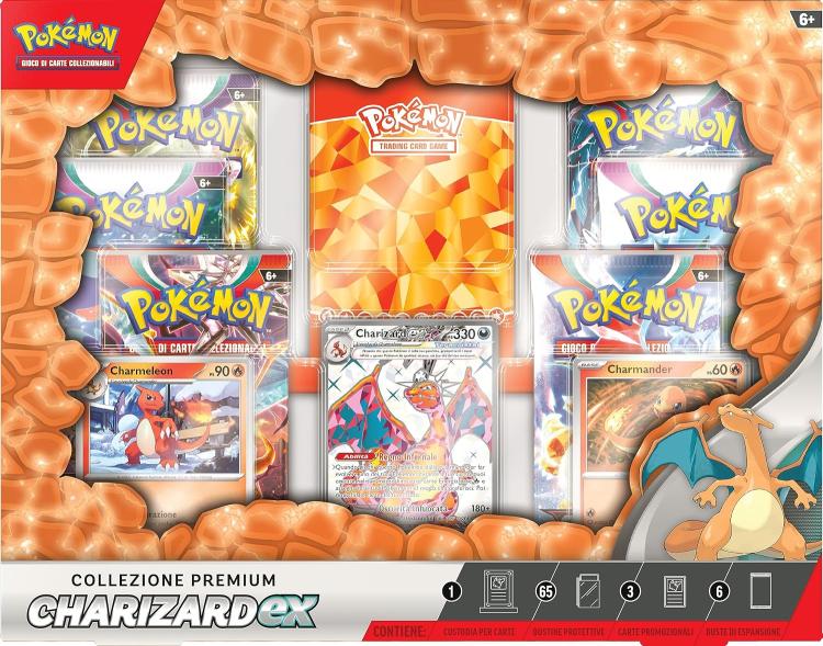 Pokemon - Premium Collection (Charizard-Ex) Premium Tcg Game Ita New