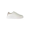 CALVIN KLEIN Scarpe Sneakers Donna Bianche con Dettagli a Contrasto