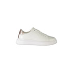 CALVIN KLEIN Scarpe Sneakers Donna Bianche con Dettagli a Contrasto