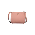 Guess Jeans Women's Meridian Pink Bag with Adjustable Shoulder Strap