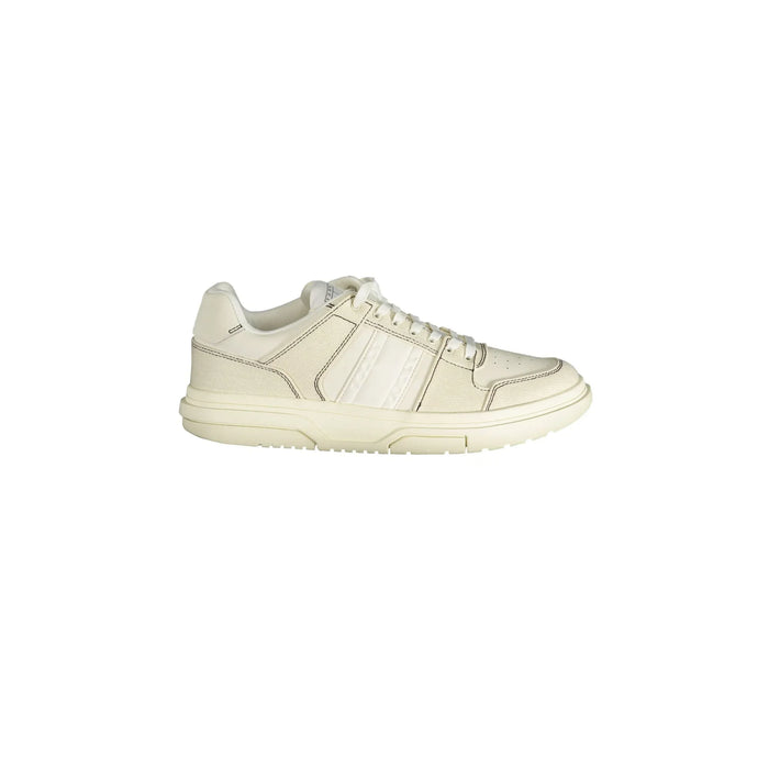 TOMMY HILFIGER Men's White Sneakers with Contrast Details