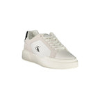 CALVIN KLEIN Sneakers Uomo Bianche con Lacci e Dettagli Neri