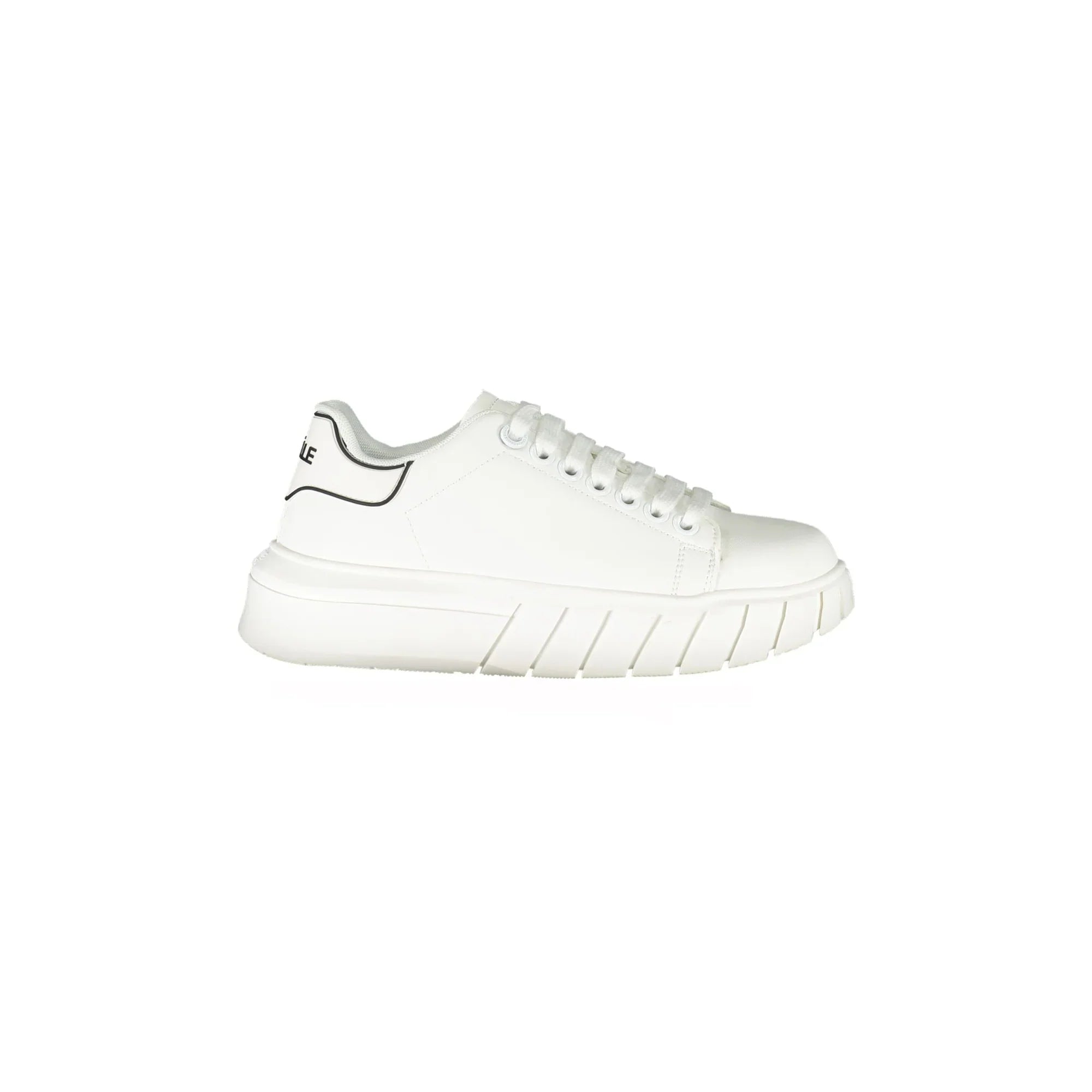 GAELLE PARIS Women's White Sneakers with Contrast Details