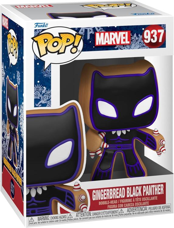 Funko Pop! Marvel Holiday (937) Gingerbread Black Panther Vinyl Figure 9cm
