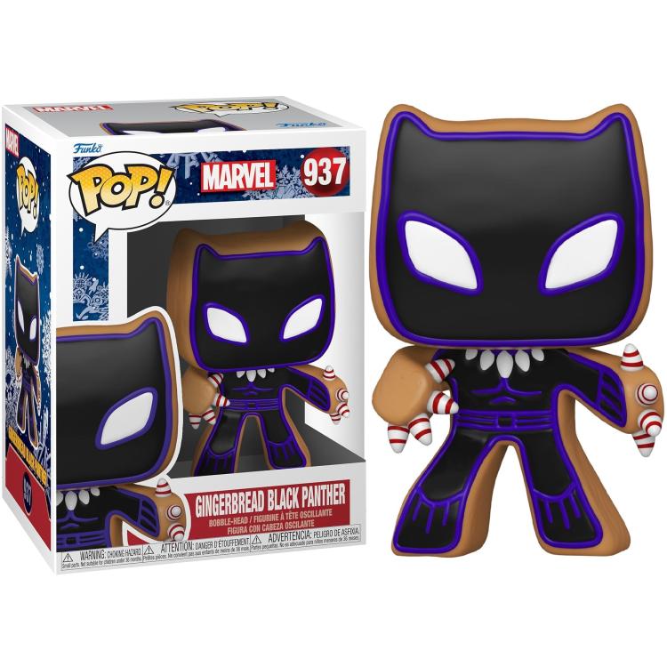 Funko Pop! Marvel Holiday (937) Gingerbread Black Panther Vinyl Figure 9cm