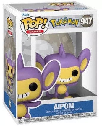 Funko Pop! Games Pokémon - (947) Aipom (EMEA) Vinyl Figure 9cm