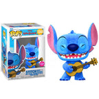 Funko Pop! Disney Lilo & Stitch - (1044) Stitch W/ Ukulele Flocked Figure 9Cm