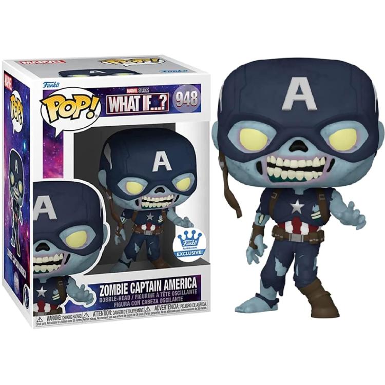 Funko Pop! Marvel What If...? - (948) Zombie Captain America Exclusive Figure