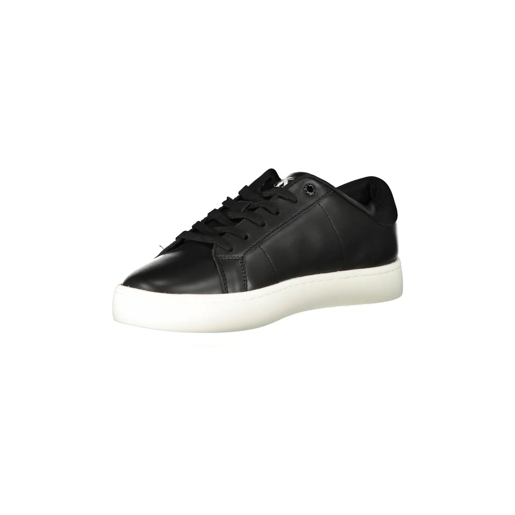 CALVIN KLEIN Scarpe Sneakers Uomo Nere con Dettagli a Contrasto e Logo