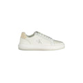 CALVIN KLEIN Scarpe Sneakers Uomo Bianche con Dettagli a Contrasto