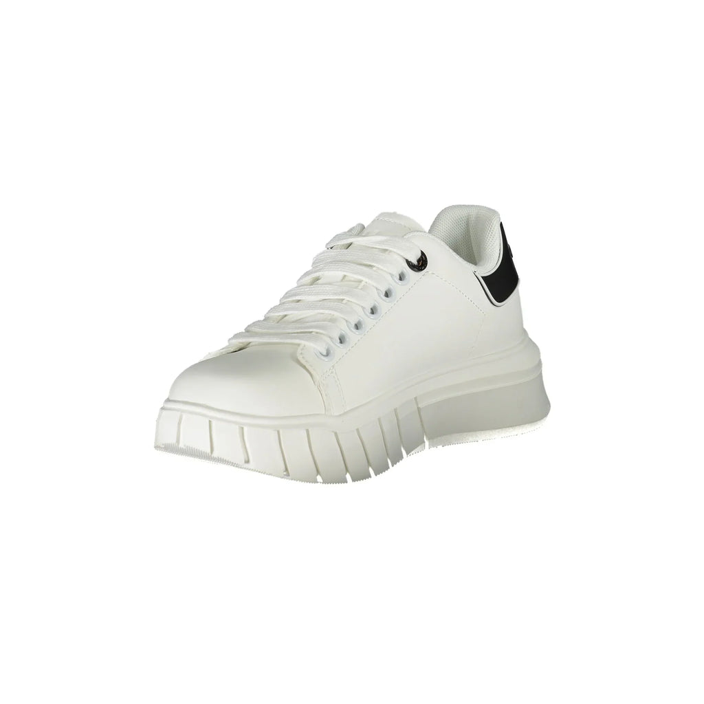 GAELLE PARIS Scarpe Sneakers Donna Bianche con Dettagli a Contrasto
