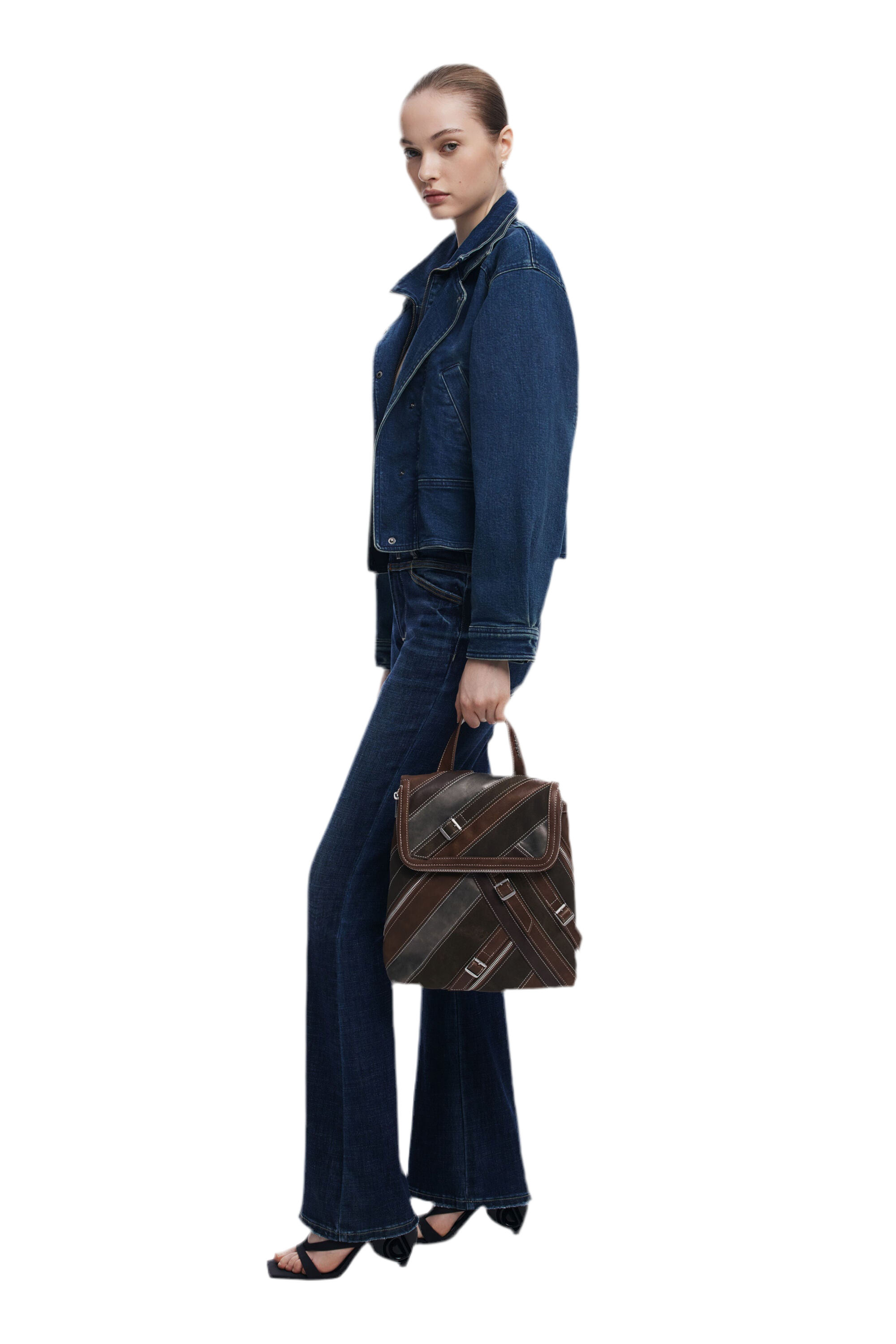 DESIGUAL Women's Brown Fibonacci Hampton Mini Backpack
