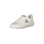 CALVIN KLEIN Scarpe Sneakers Donna Bianche con Dettagli a Contrasto