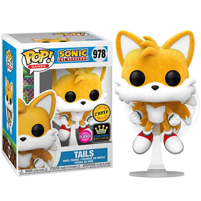Funko Pop! Games Sonic The Hedgehog - (978) Tails Fly Flocked Chase Figure 9Cm