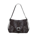 DESIGUAL Women's Brown Poker Face Posadas Bag with Studs