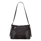 DESIGUAL Women's Brown Poker Face Posadas Bag with Studs