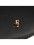 Tommy Hilfiger Women's Black Bag with Adjustable Shoulder Strap and Removable Handle