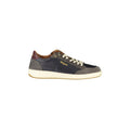 BLAUER Sneakers Uomo Blu con Lacci e Dettagli a Contrasto