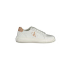 CALVIN KLEIN Scarpe Sportive Donna Bianche con Dettagli Rosa