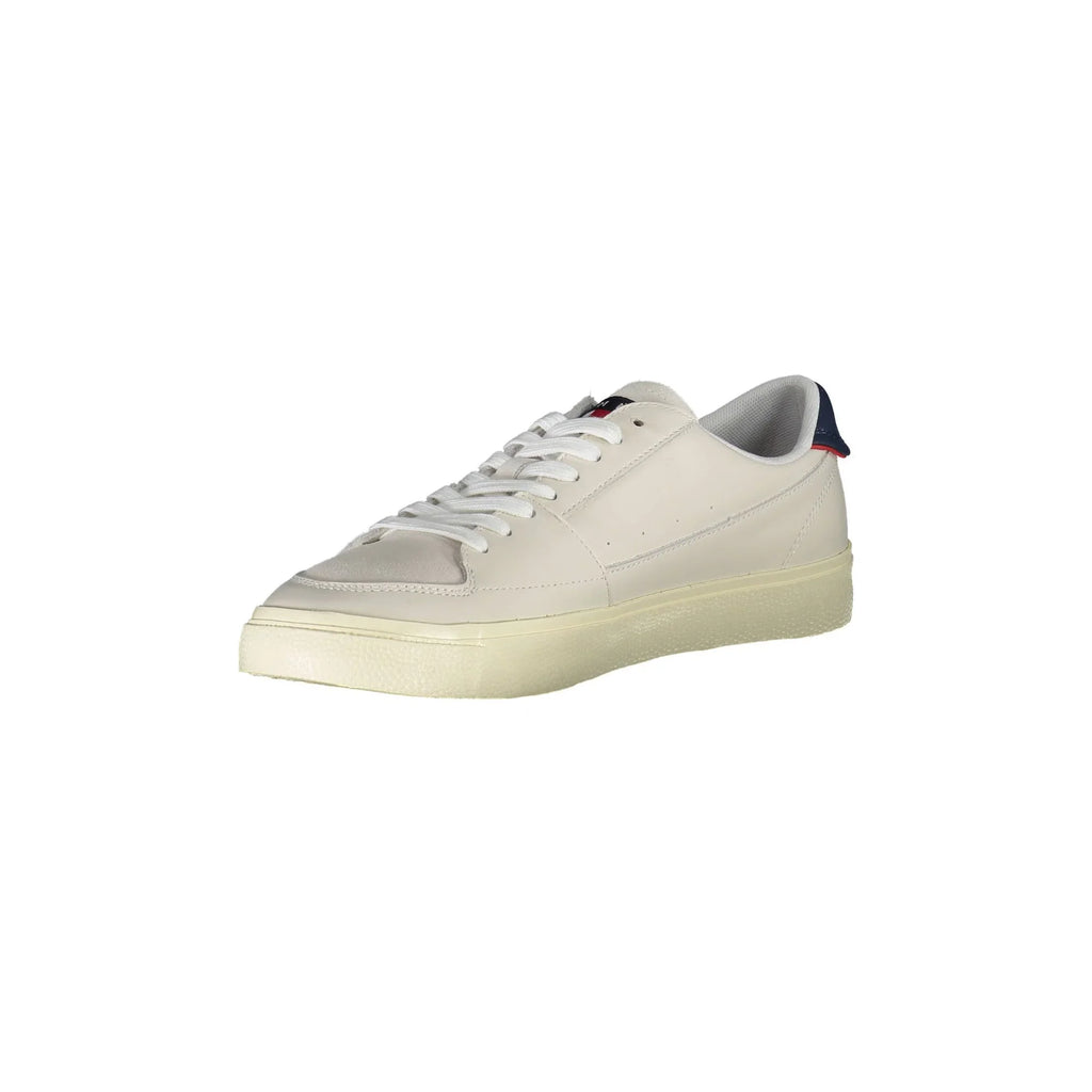 CALVIN KLEIN Scarpe Sneakers Uomo Bianche con Dettagli a Contrasto e Logo